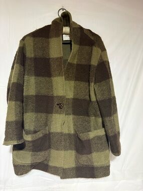 Wilfred Free Olive Green Wool Coat
